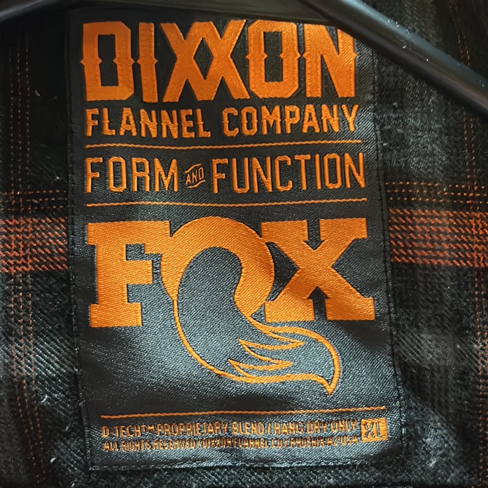 Dixxon mens XL discontinued FOX flannel